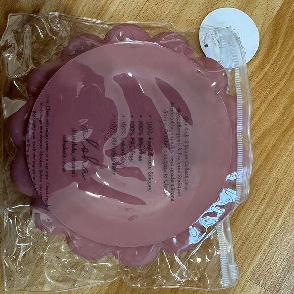 soha keiki lion plate mauve‎ with suction bottom - Picture 3 of 4